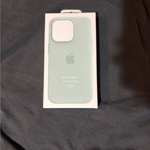 Apple Silicone iPhone Case in Light Sea Green - MagSafe Compatible